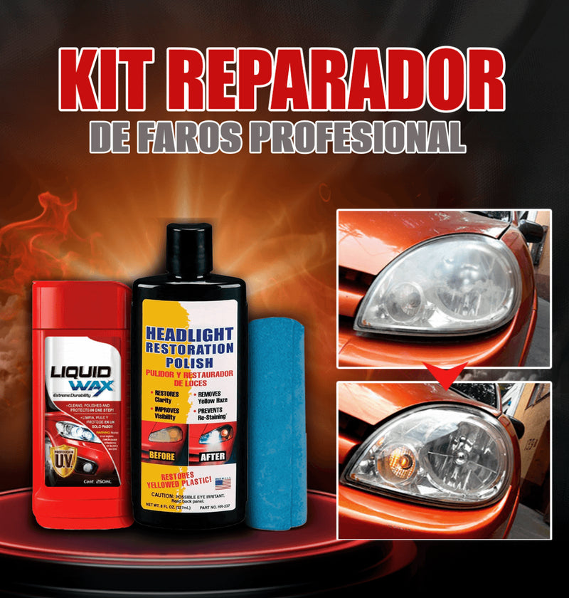 KIT REPARADOR DE FAROS PROFESIONAL