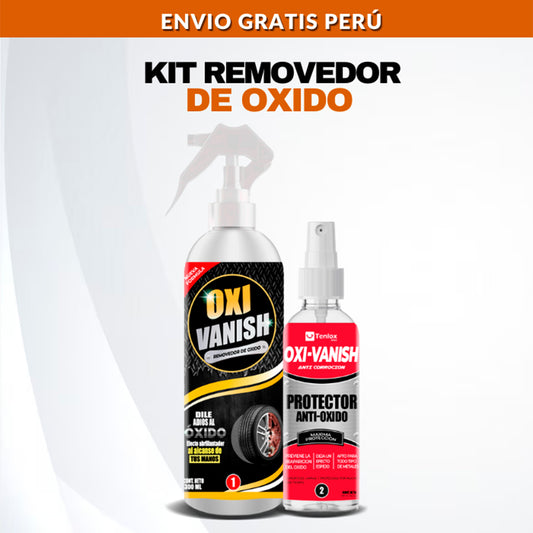 KIT REMOVEDOR OXIDO + SPRAY ANTICROMADO + MANUAL USO E2